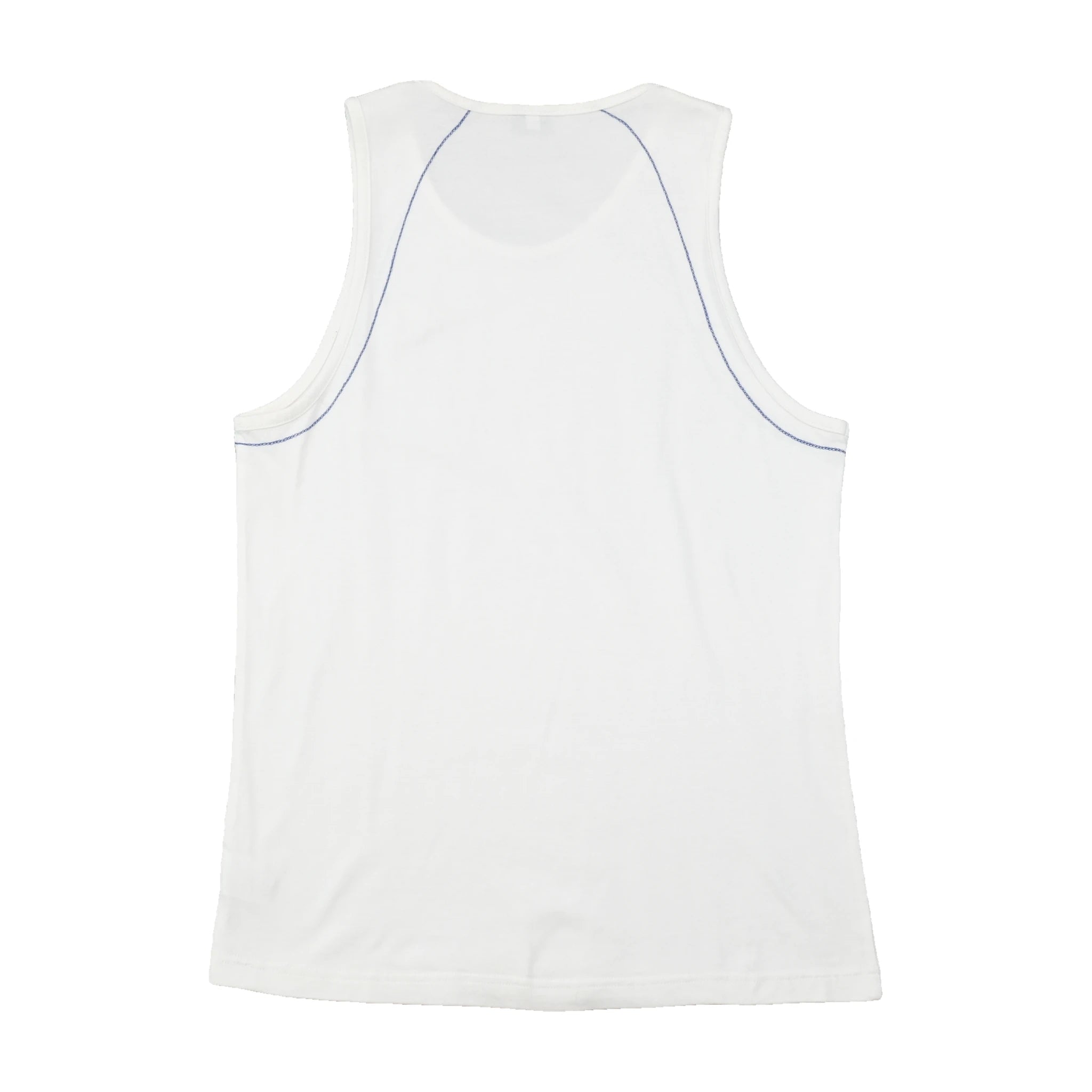 Asics Vintage White Contrast Stitch Athletic Tank Top