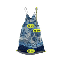 Vestido Lingerie Motivi 100% Seda estampado