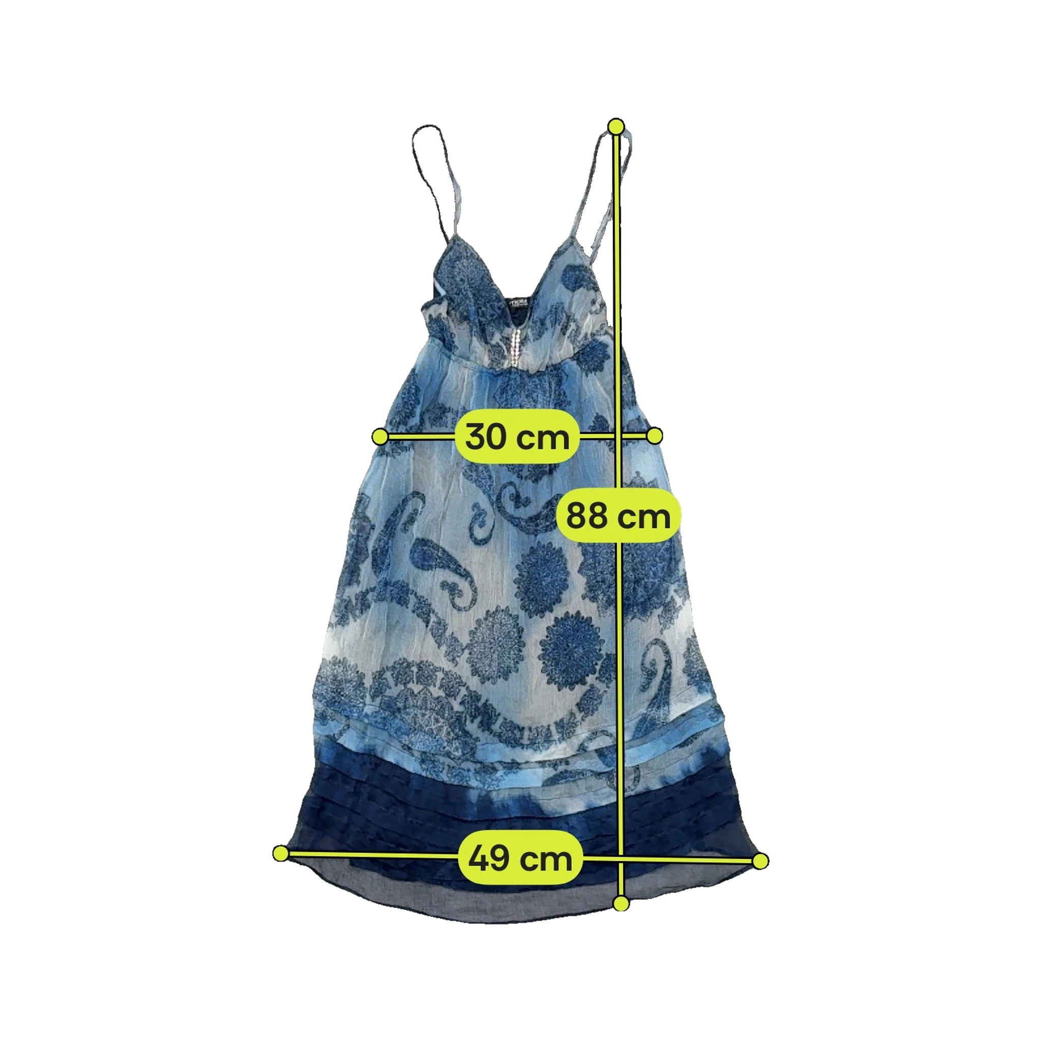 Vestido Lingerie Motivi 100% Seda estampado