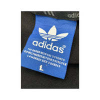 adidas Originals Black 3-Stripe Cotton Blend Hooded Track Jacket