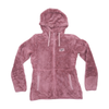 Casaco Polar com capuz Reebok Malva em Sherpa com Fecho Total