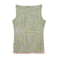 Sonia Fortuna Firenze Sequin Embellished Mesh Tank Top