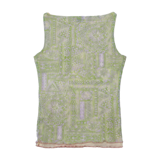 Sonia Fortuna Firenze Sequin Embellished Mesh Tank Top