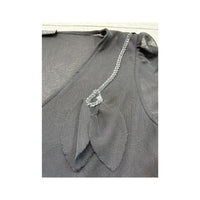 Rossella Sport Vintage Black Sheer Sequin Detail Polyester Blouse