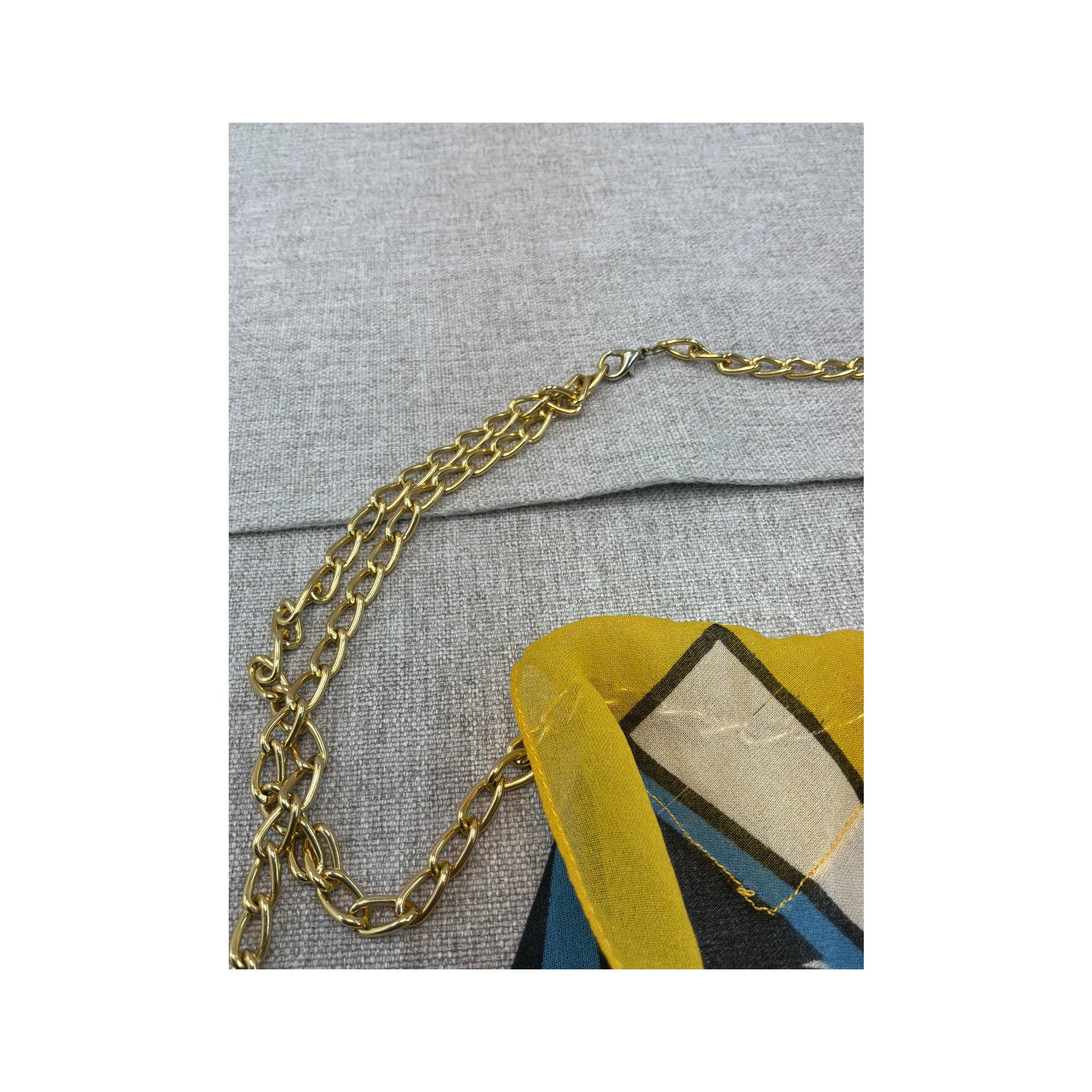 Vintage Pop Art Chain Strap Halter Tank Top