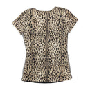 Roberto Cavalli Leopard Print Mesh T-shirt