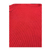 Red Ribbed Turtleneck Sweater with Raglan Sleeves