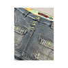 Last Girl Distressed Denim Mini Skirt