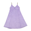 Dixie Purple Faux Suede Slip Dress