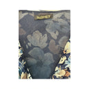 Bighet Sheer Ruffle Trim Floral Mesh Blouse (Repriced)