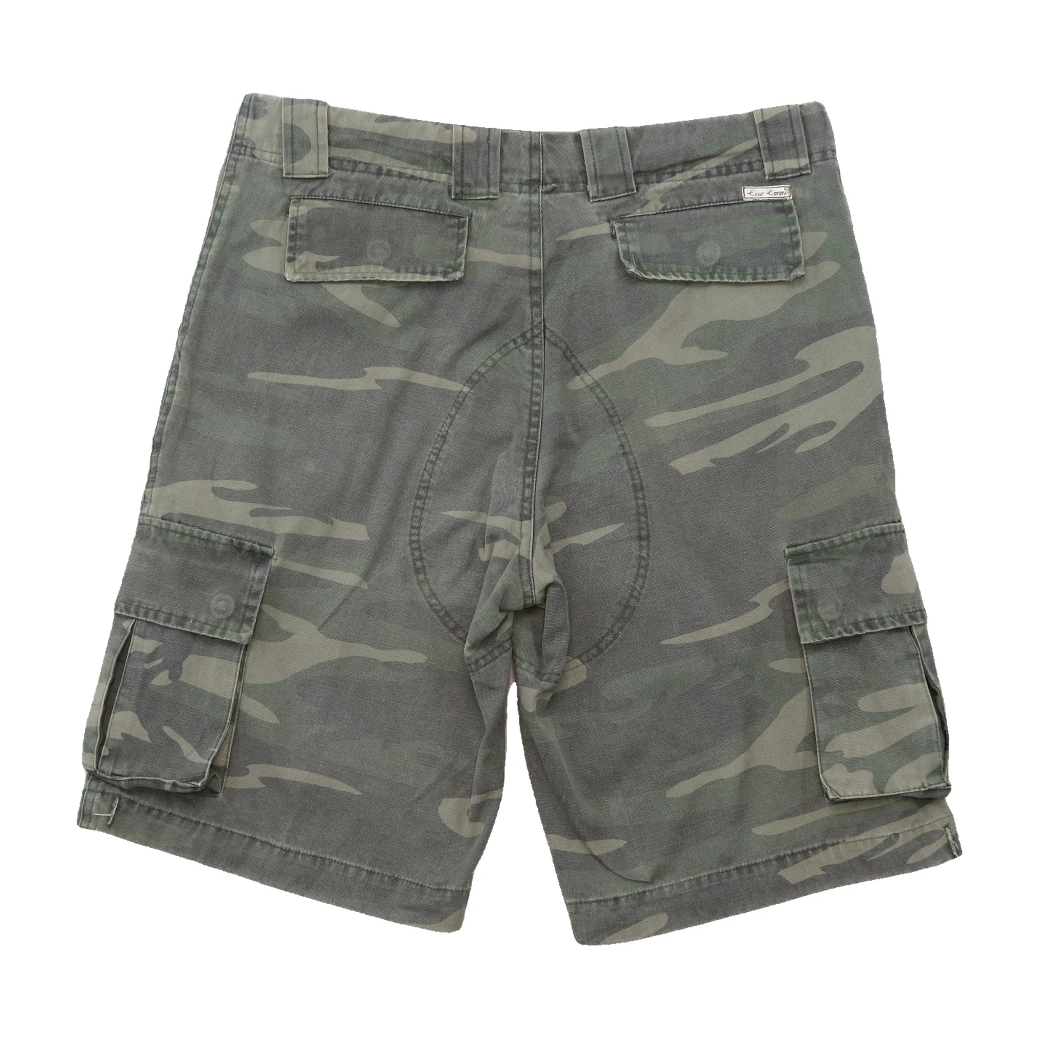 Esse Emme Camouflage Cotton Cargo Shorts