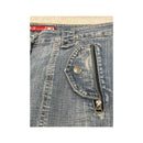 Blue Collection Distressed Cargo Flare Jeans (Repriced)