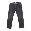 Wrangler Washed Black Cotton Blend Slim Straight Jeans