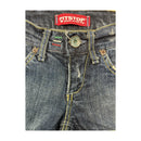 Pitstop Distressed Dark Wash Denim Shorts