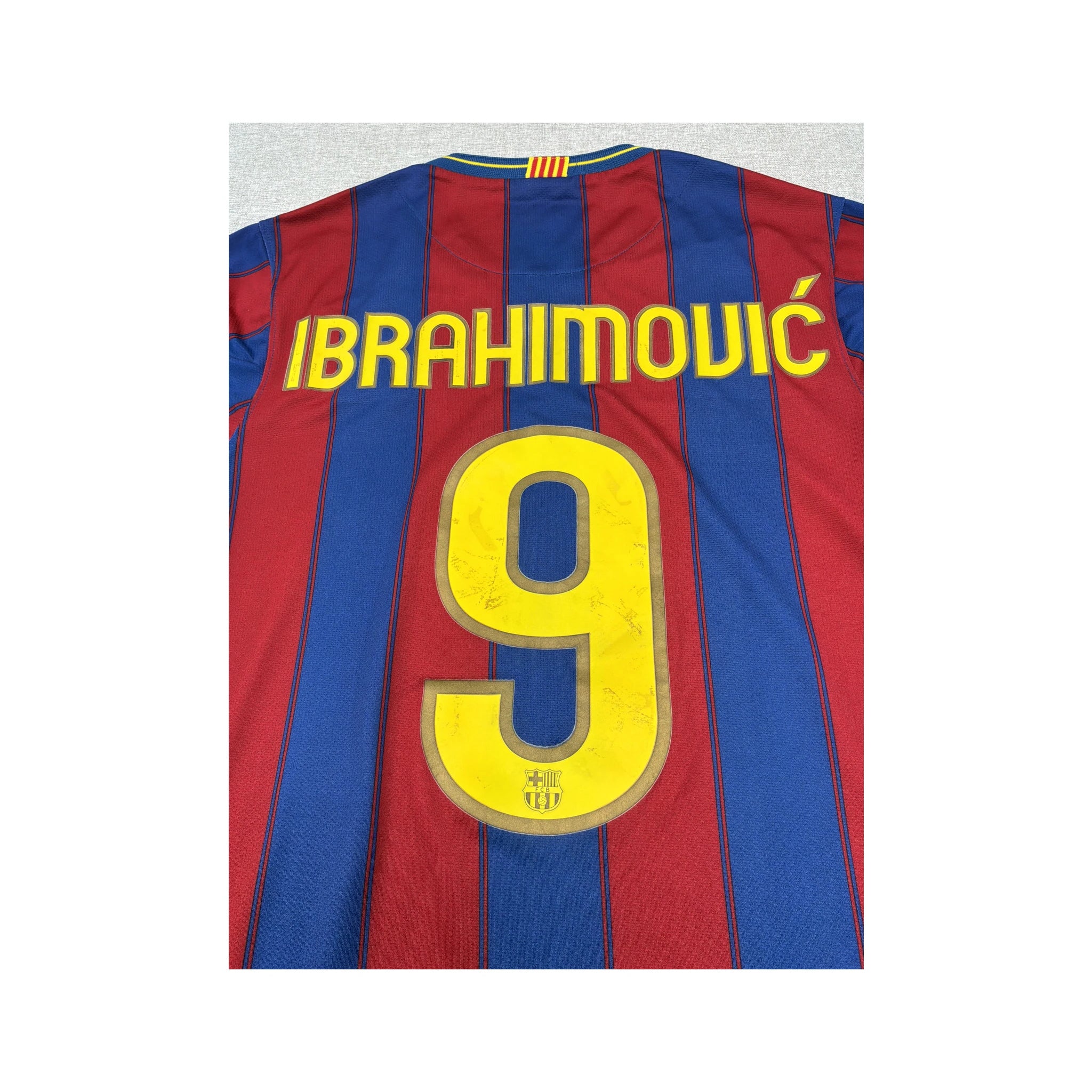 Nike FC Barcelona Ibrahimović 9 Striped Soccer Jersey