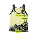 Top de alças JELO com Tachas e estampado abstrato