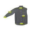 Kolby Gray Cotton Corduroy Button Up Shirt