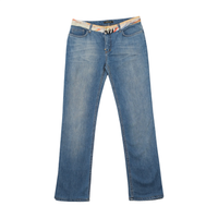 Roberto Cavalli Faded Blue Denim Straight Leg Jeans