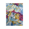 Specchio Blue Floral Ruffle Slip Dress