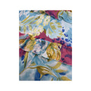 Specchio Blue Floral Ruffle Slip Dress