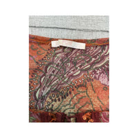 Blusa Y2K em Rede de Manga de Sino com estampado Paisley