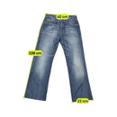 G-Star Faded Straight Leg Cotton Jeans