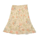 Aspesi Floral Appliqué Silk Skirt