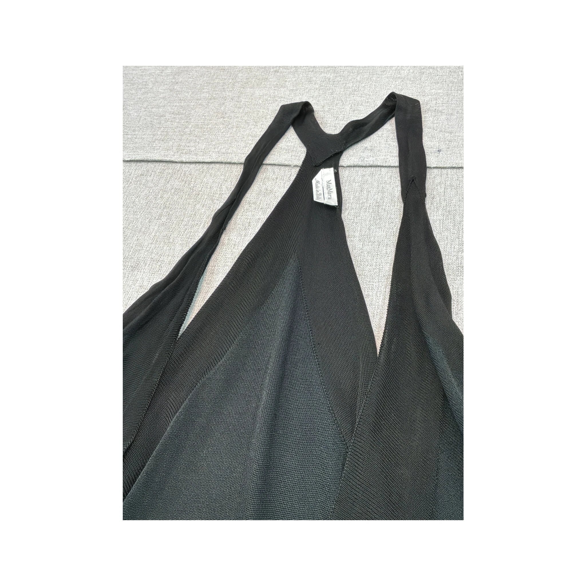 MaxMara Asymmetric Draped Knit Tank Top