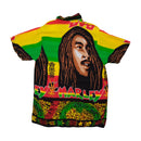 Vintage Bob Marley Reggae Allover Print Short Sleeve Shirt