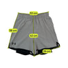 Under Armour Gray & Black Logo Mesh-Lined Pull-On Shorts