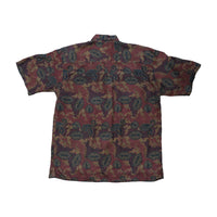 Bogari Paisley Print Short Sleeve Button-Up Shirt