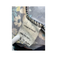 Saia Azul-marinho floral