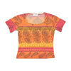 Langevin Paris Paisley Print Fitted T-shirt