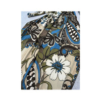 Top de alças Halter Franzido com estampado Paisley floral