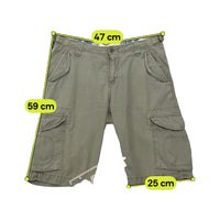 Scotch & Soda Beige Cotton Ripstop Cargo Shorts