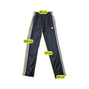 Adidas 3-Stripes Embroidered Logo Ankle Zip Woven Track Pants (SMARTSIZER ERRADO)