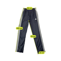 Adidas 3-Stripes Embroidered Logo Ankle Zip Woven Track Pants (SMARTSIZER ERRADO)