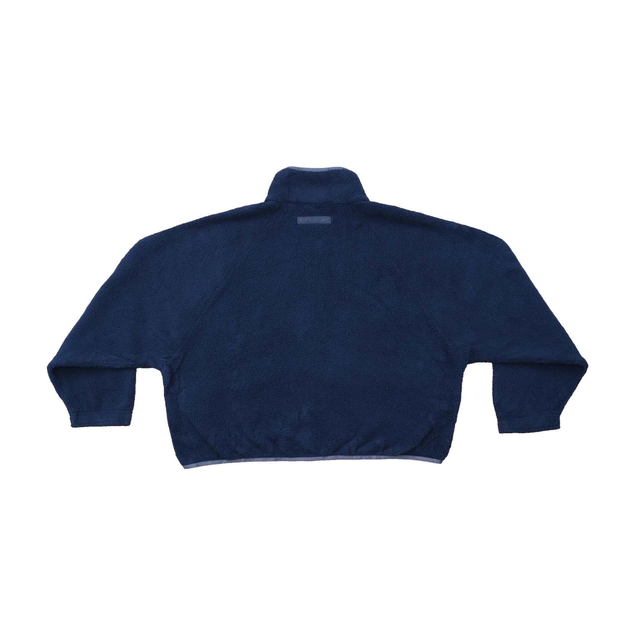 Nike Navy Full-Zip Sherpa Fleece Jacket