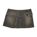 Phard Washed Cotton Denim Mini Skirt