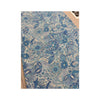 IRGE Blue Paisley Floral Print Cotton Cap Sleeve Maxi House Dress
