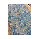 IRGE Blue Paisley Floral Print Cotton Cap Sleeve Maxi House Dress