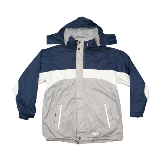 TCM Vintage Colorblock Hooded Weather Jacket