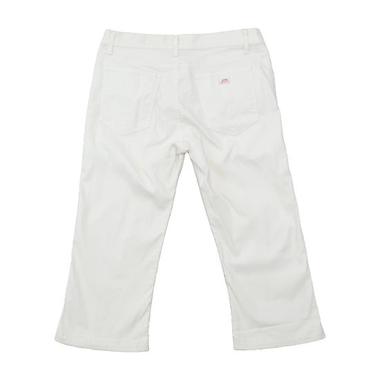 Miss Sixty Low Rise Cropped White Pants