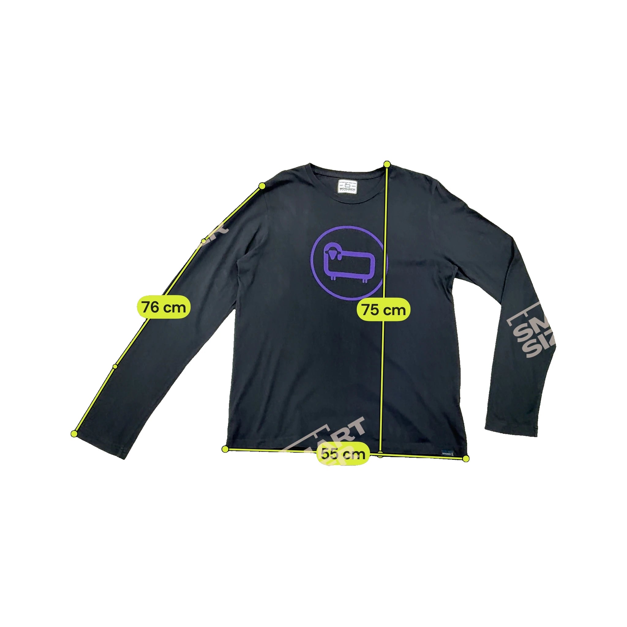 Woolrich Cotton Long Sleeve Graphic Shirt