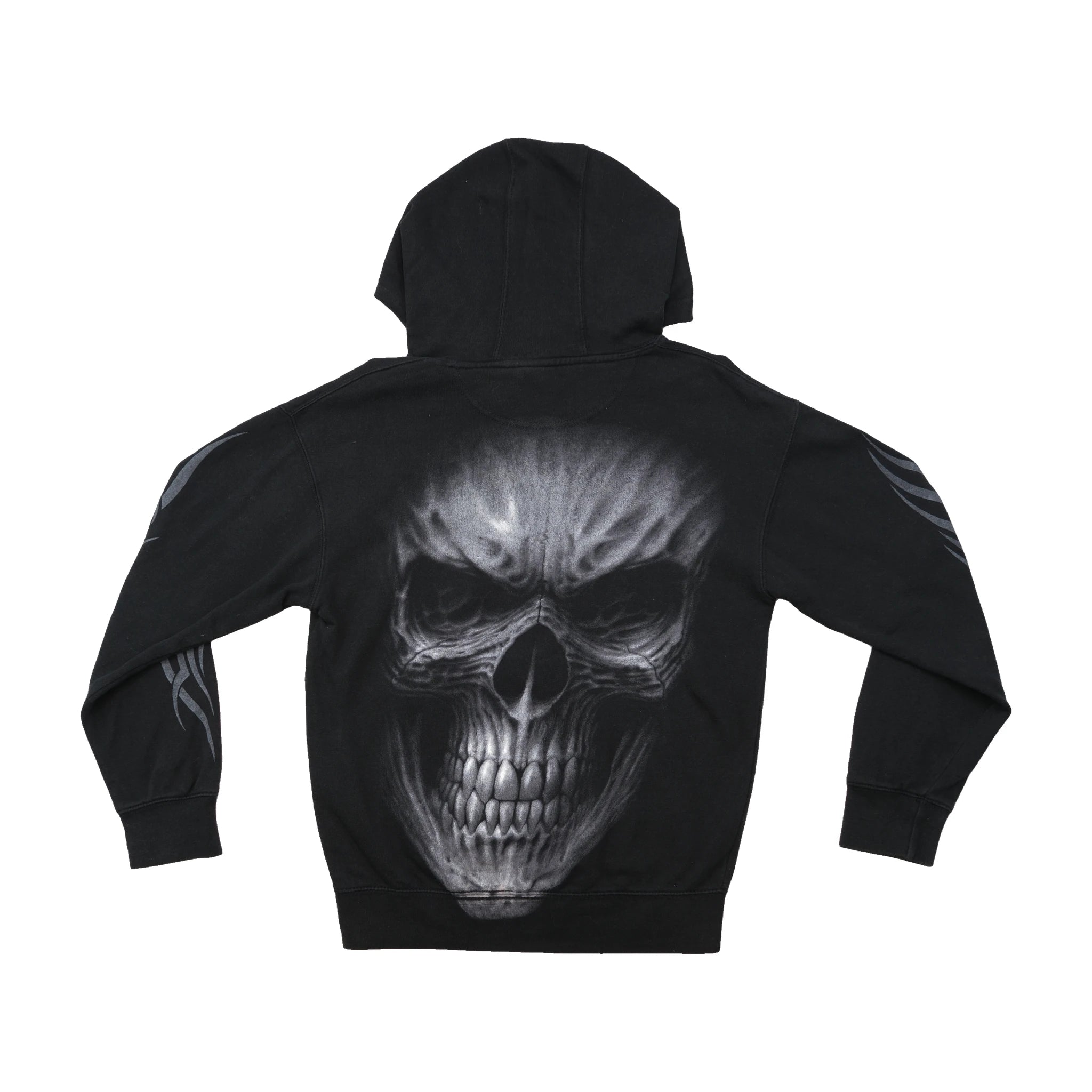 Sweatshirt com capuz Polar Spiral Direct em algodão com estampado de Caveira