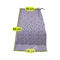 Y2K Lavender Paisley Floral Tie Waist Midi Skirt