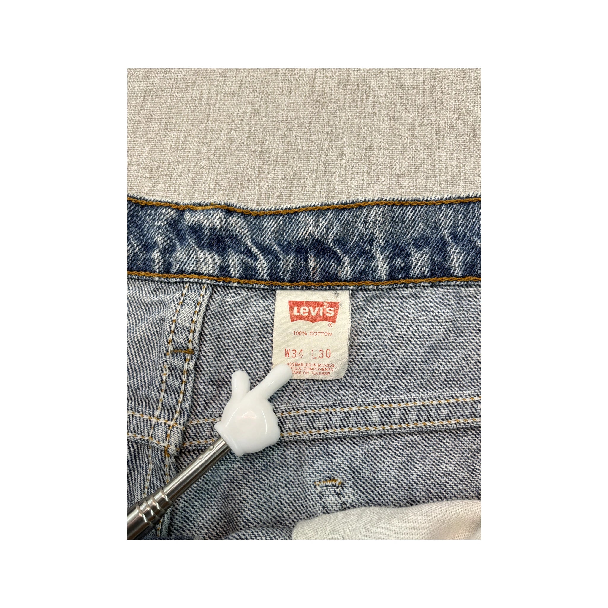 Levi's 505 Light Wash Cotton Jeans