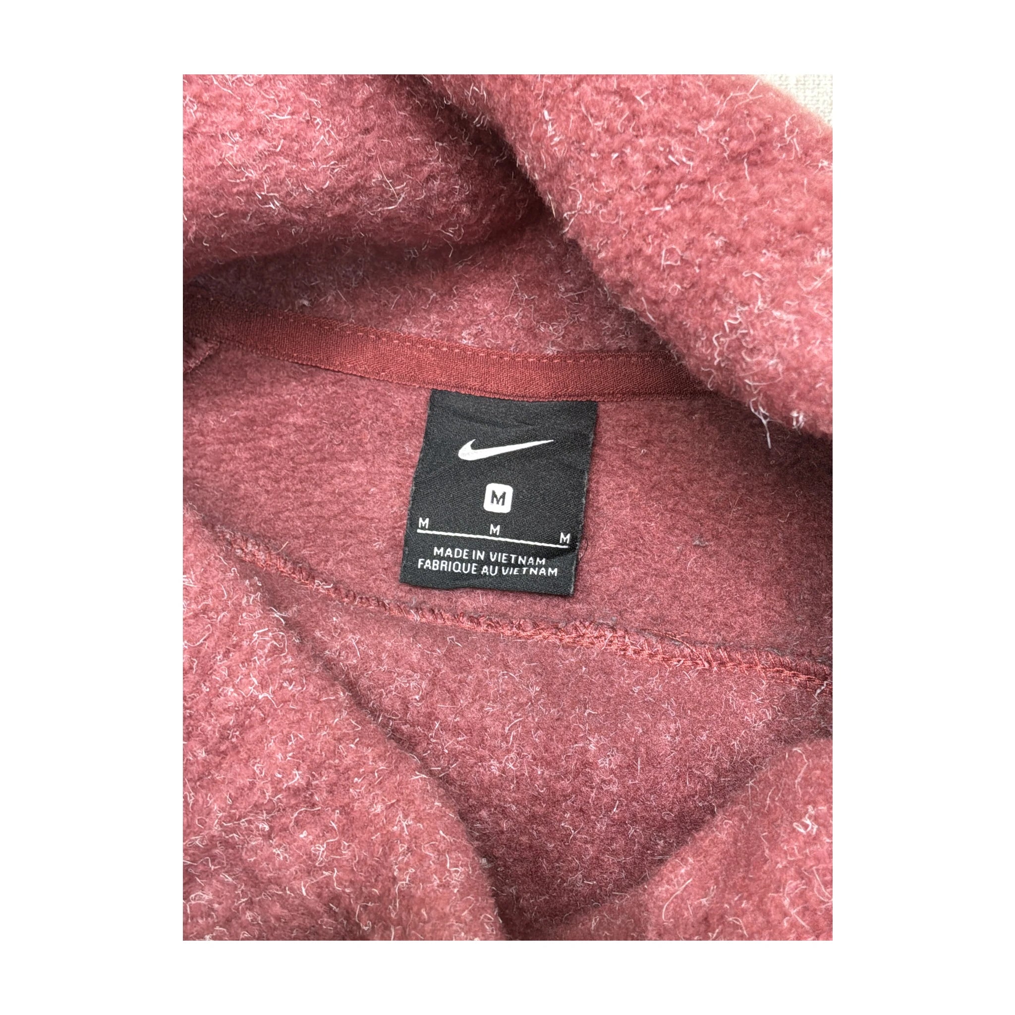 Nike Women’s Pink Fleece Cowl-Neck Pullover Sweatshirt