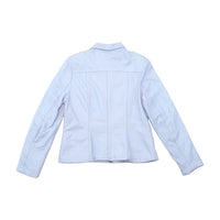 Vintage Merilleno Light Blue Leather Zip Jacket