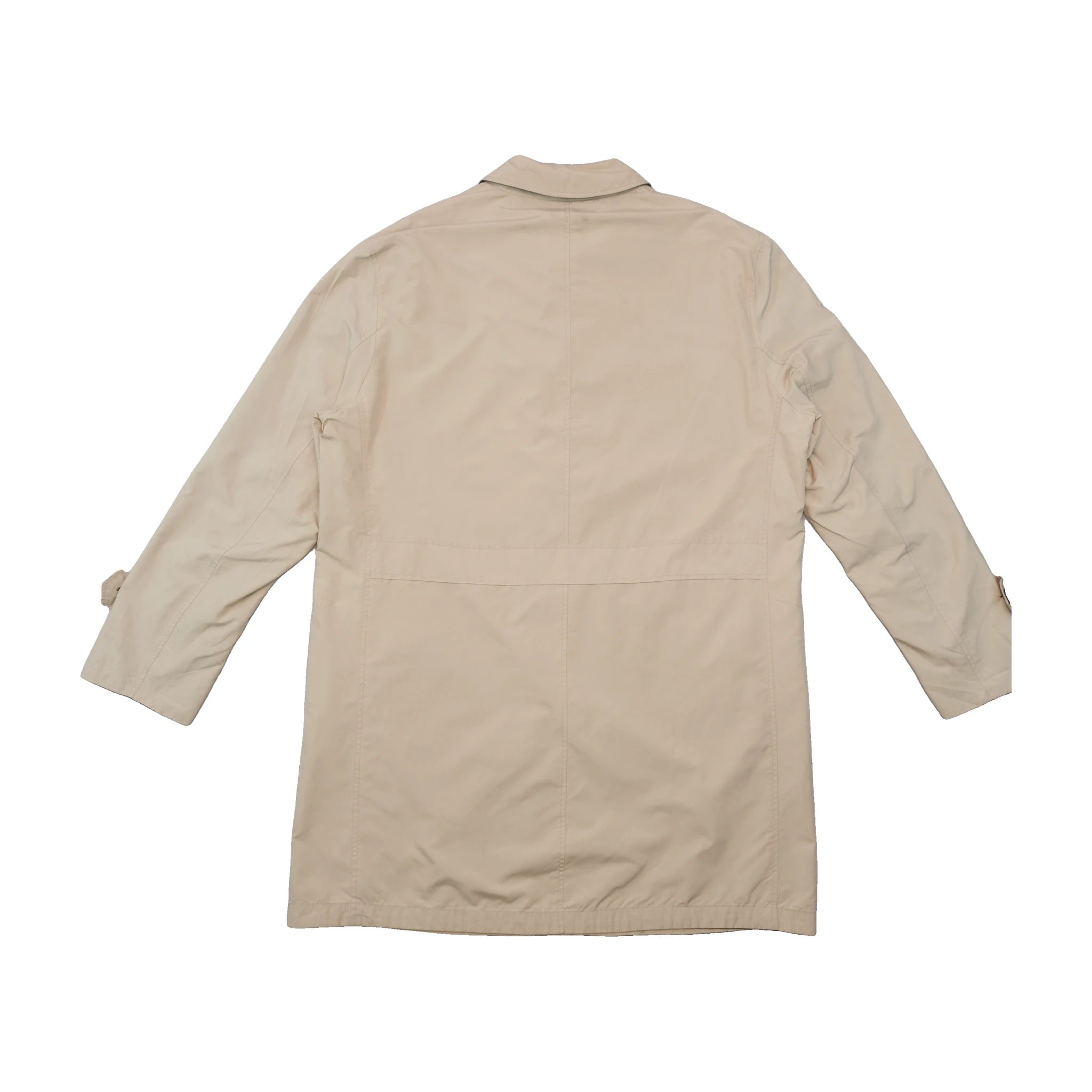 Vintage Beige Minimalist Car Coat Jacket